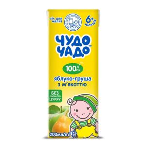 ЧУДО-ЧАДО Сок яблоко- груша с мякотью 200мл